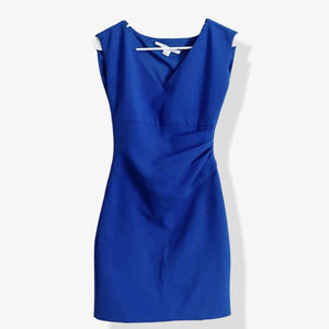 Diane von Furstenberg Bevin Blue Sheath Dress sz 0
